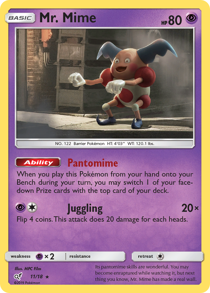 Mr. Mime (11/18) [Sun & Moon: Detective Pikachu] | Silver Goblin