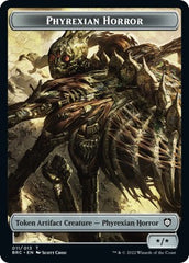 Servo // Phyrexian Horror Double-Sided Token [The Brothers' War Commander Tokens] | Silver Goblin