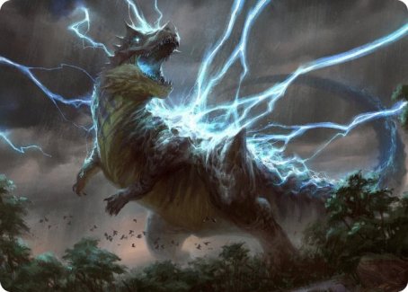 Thrasta, Tempest's Roar Art Card (41) [Modern Horizons 2 Art Series] | Silver Goblin
