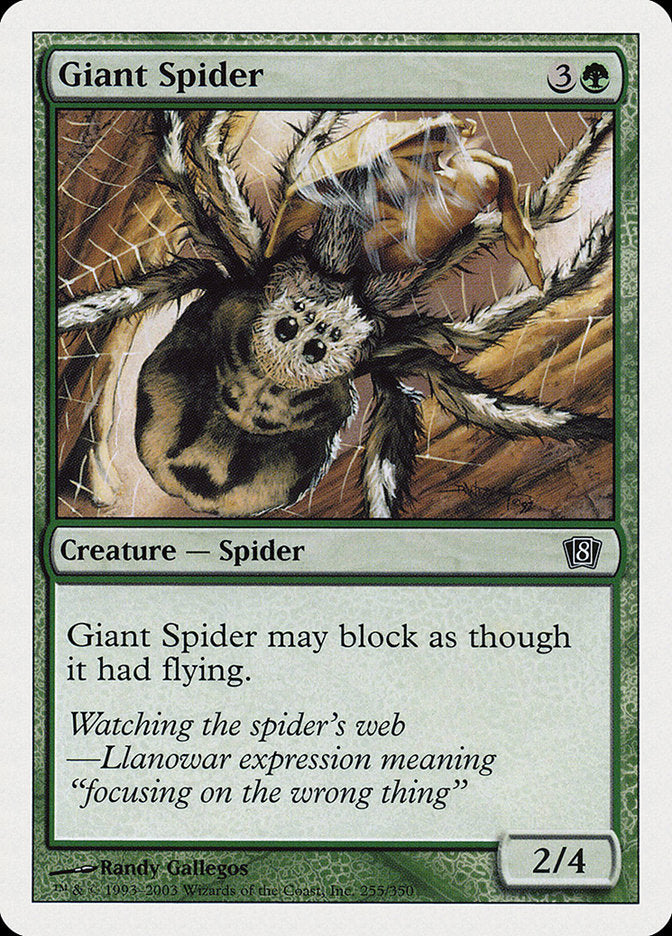 Giant Spider [Eighth Edition] | Silver Goblin