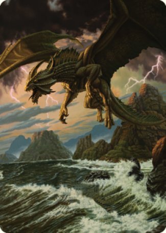 Ancient Bronze Dragon Art Card (03) [Commander Legends: Battle for Baldur's Gate Art Series] | Silver Goblin