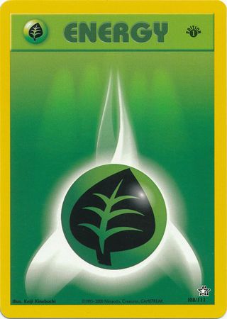 Grass Energy (108/111) [Neo Genesis Unlimited] | Silver Goblin