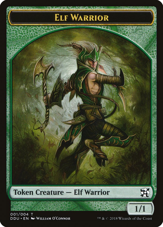 Elf Warrior Token [Duel Decks: Elves vs. Inventors Tokens] | Silver Goblin