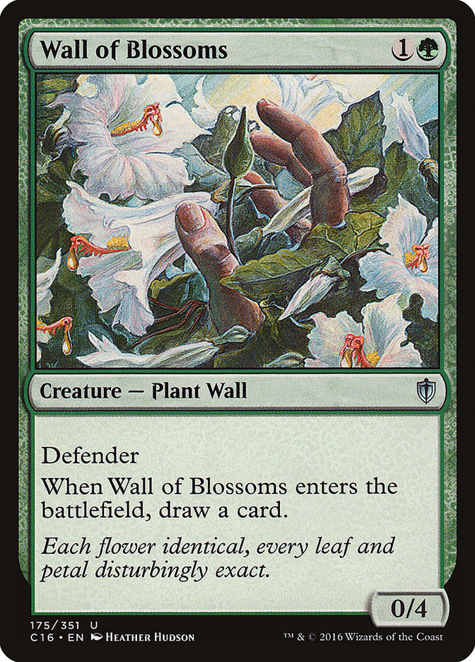 Wall of Blossoms [Commander 2016] | Silver Goblin