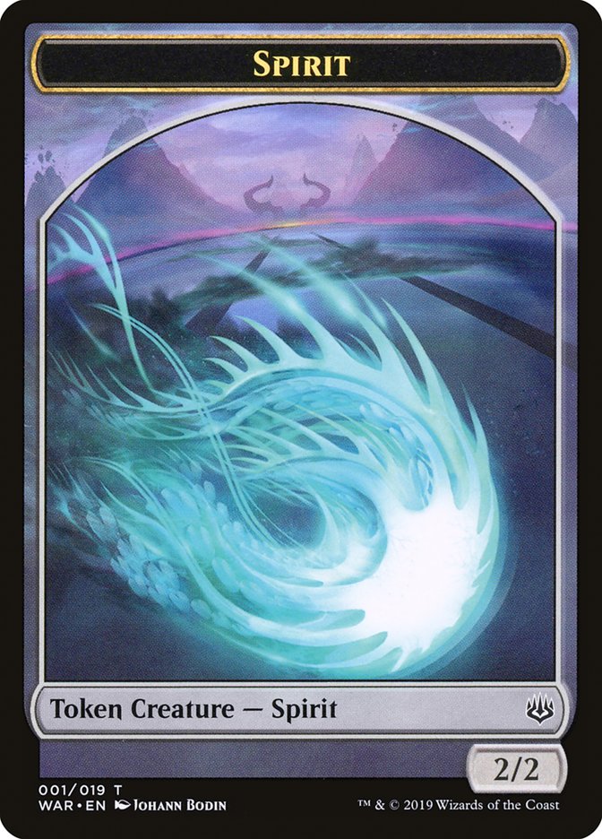 Spirit Token [War of the Spark Tokens] | Silver Goblin