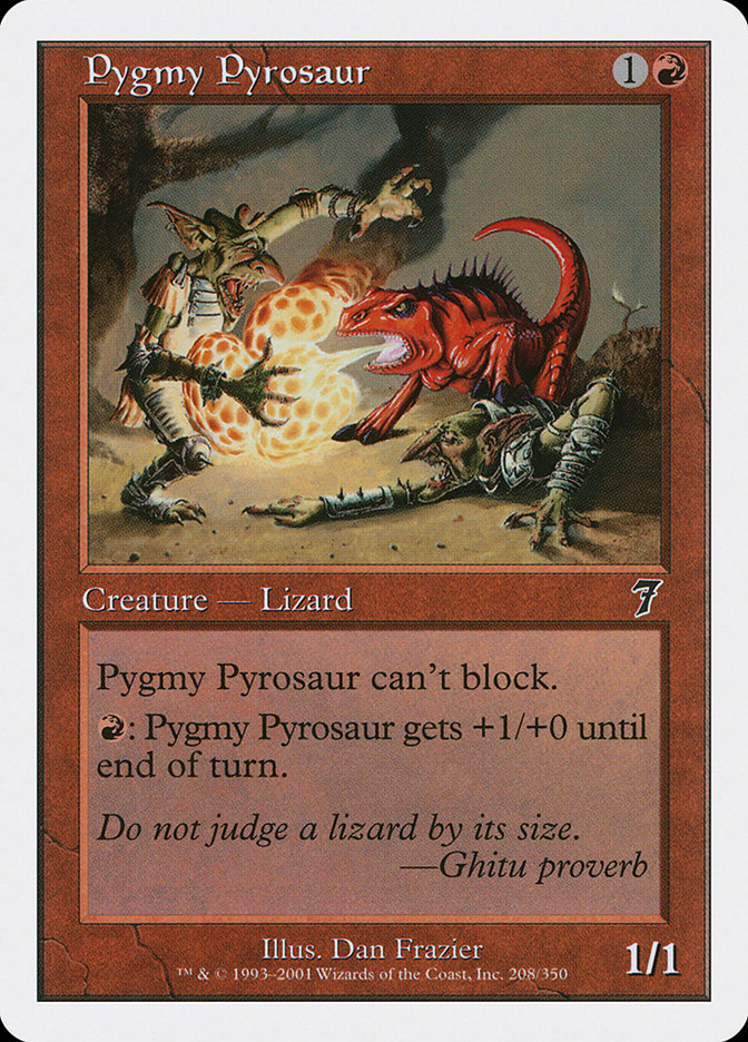 Pygmy Pyrosaur [Seventh Edition] | Silver Goblin