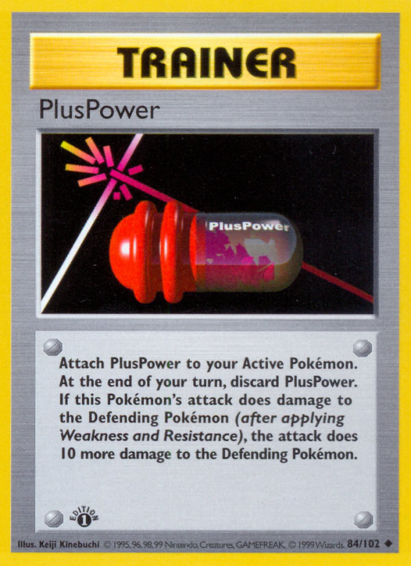 PlusPower (84/102) (Shadowless) [Base Set 1st Edition] | Silver Goblin
