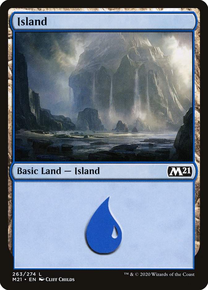 Island (263) [Core Set 2021] | Silver Goblin