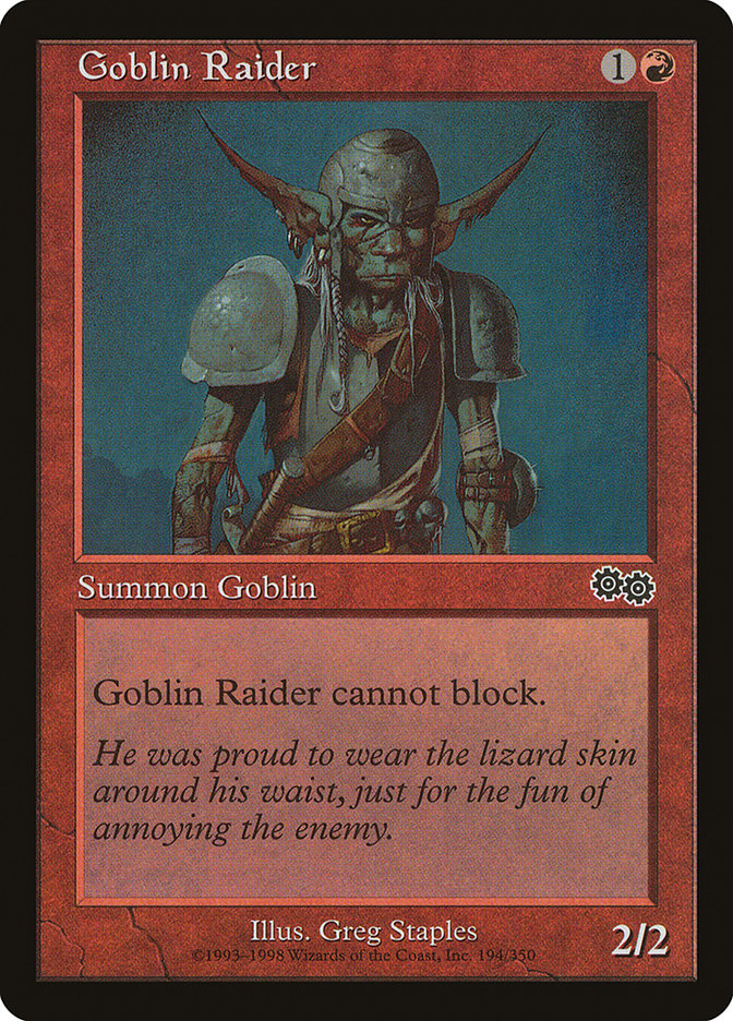 Goblin Raider [Urza's Saga] | Silver Goblin