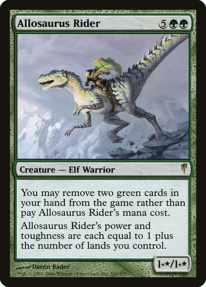 Allosaurus Rider [Coldsnap] | Silver Goblin