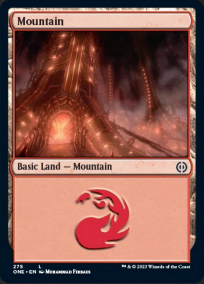 Mountain (275) [Phyrexia: All Will Be One] | Silver Goblin