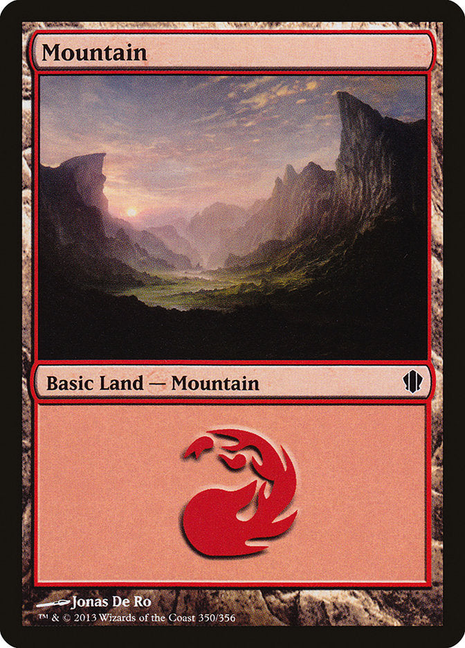 Mountain (350) [Commander 2013] | Silver Goblin