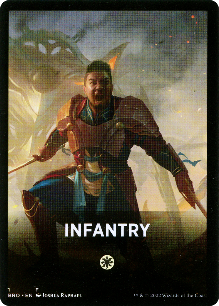Infantry Theme Card [The Brothers' War Tokens] | Silver Goblin