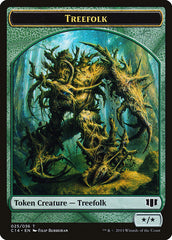 Treefolk // Wolf Double-Sided Token [Commander 2014 Tokens] | Silver Goblin