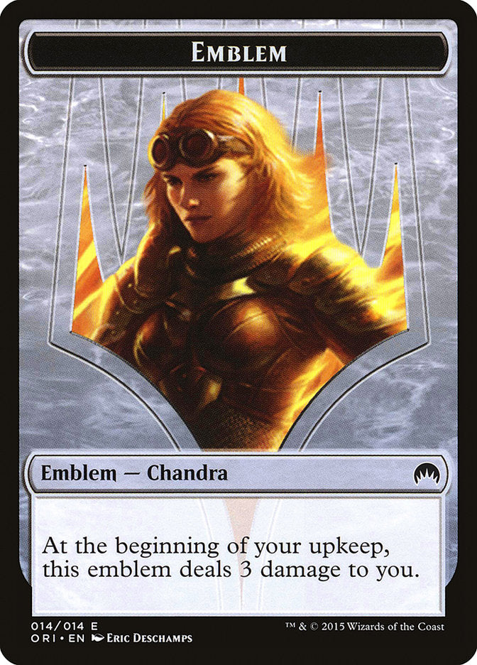 Chandra, Roaring Flame Emblem [Magic Origins Tokens] | Silver Goblin