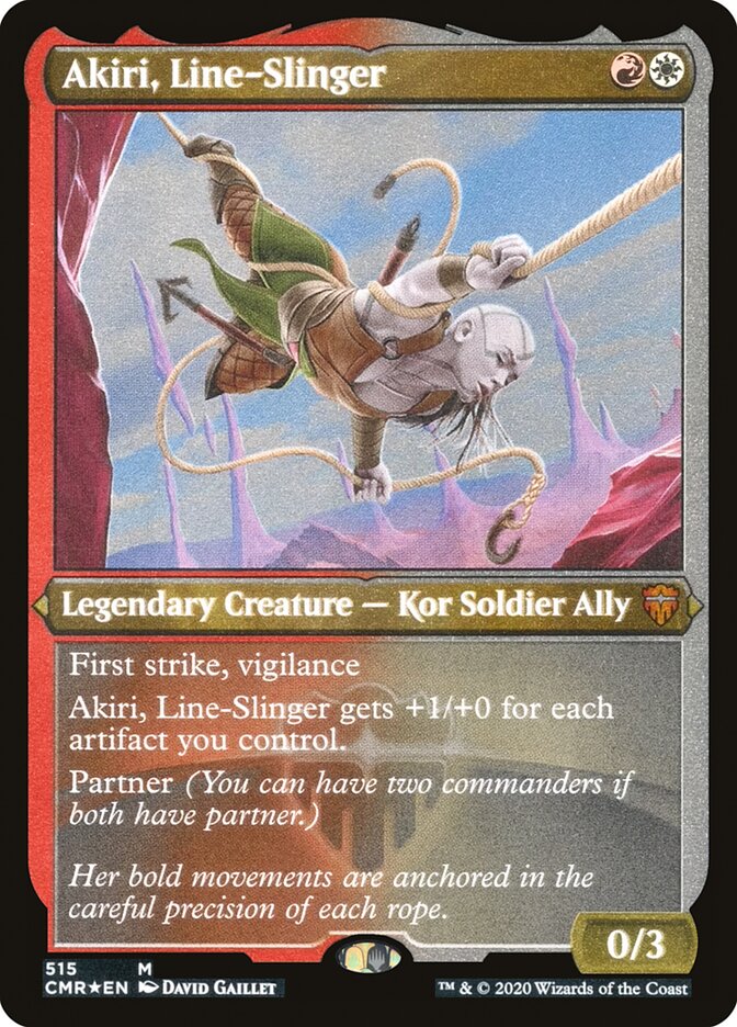 Akiri, Line-Slinger (Etched) [Commander Legends] | Silver Goblin