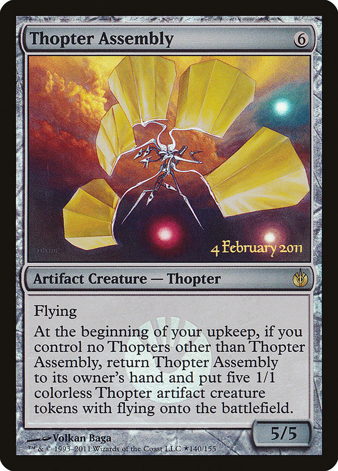 Thopter Assembly [Mirrodin Besieged Prerelease Promos] | Silver Goblin