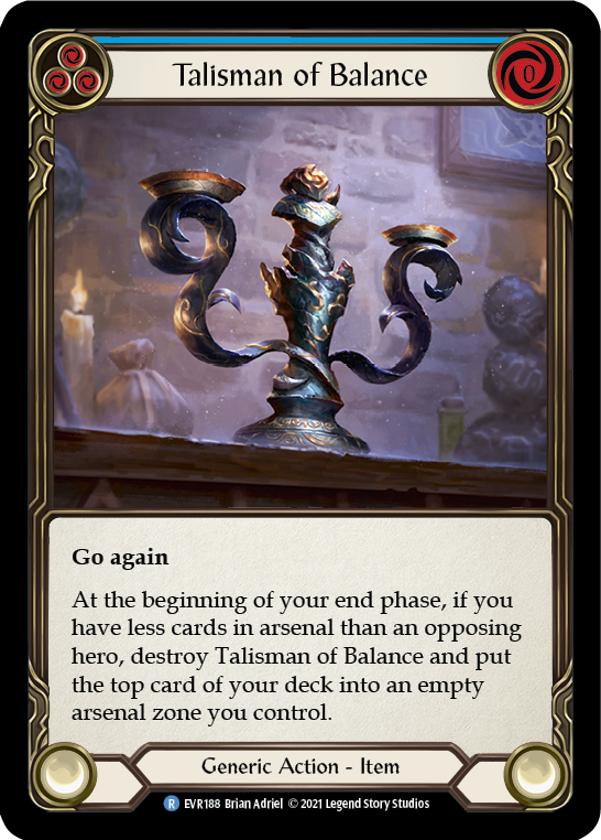 Talisman of Balance [EVR188] (Everfest)  1st Edition Cold Foil | Silver Goblin