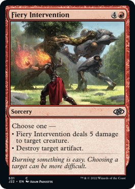 Fiery Intervention [Jumpstart 2022] | Silver Goblin