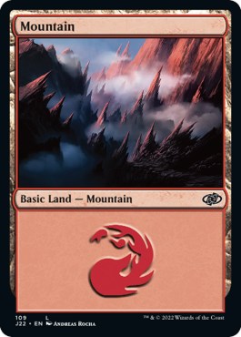 Mountain (109) [Jumpstart 2022] | Silver Goblin