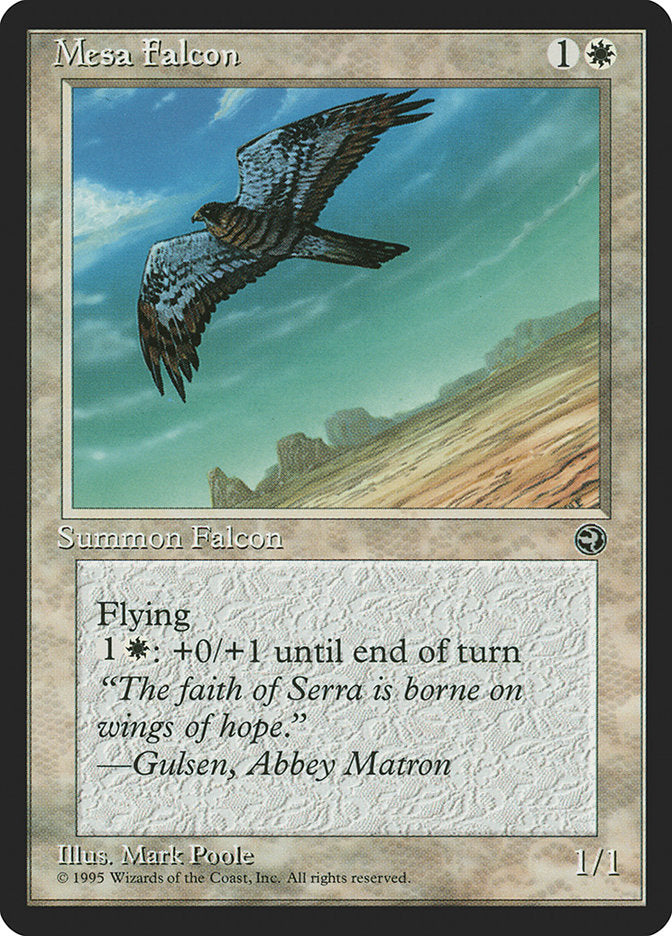 Mesa Falcon (Gulsen Flavor Text) [Homelands] | Silver Goblin