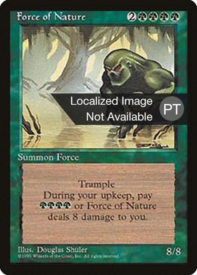 Force of Nature [Fourth Edition (Foreign Black Border)] | Silver Goblin