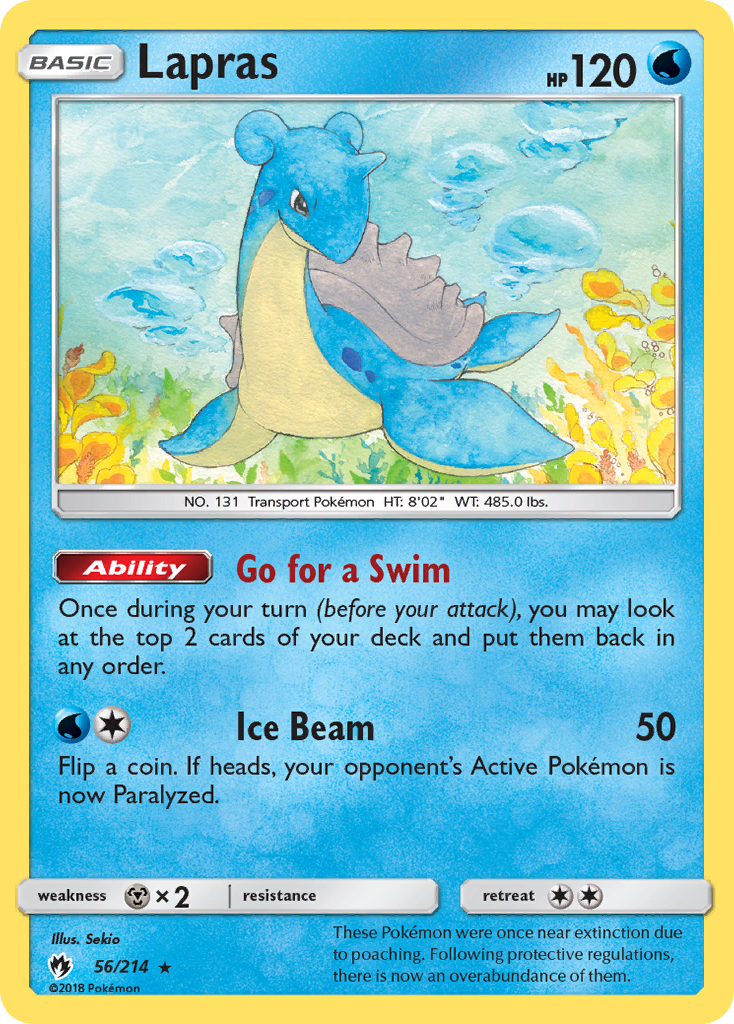 Lapras (56/214) [Sun & Moon: Lost Thunder] | Silver Goblin