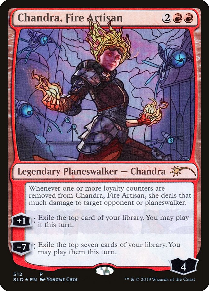 Chandra, Fire Artisan (Stained Glass) [Secret Lair Drop Promos] | Silver Goblin