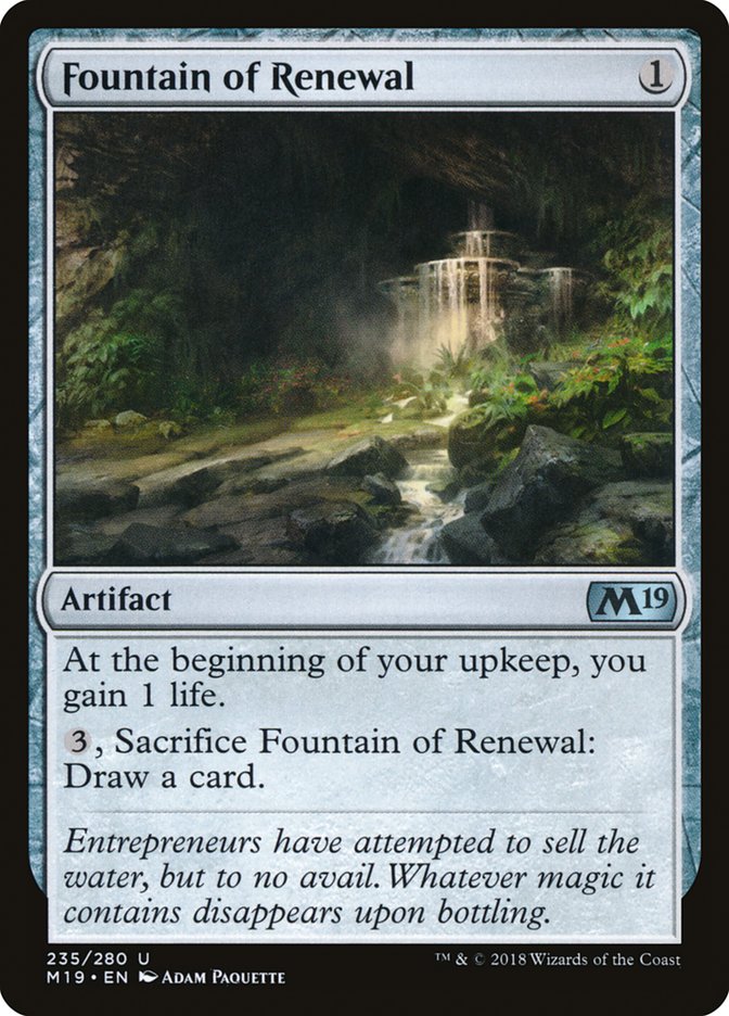 Fountain of Renewal [Core Set 2019] | Silver Goblin