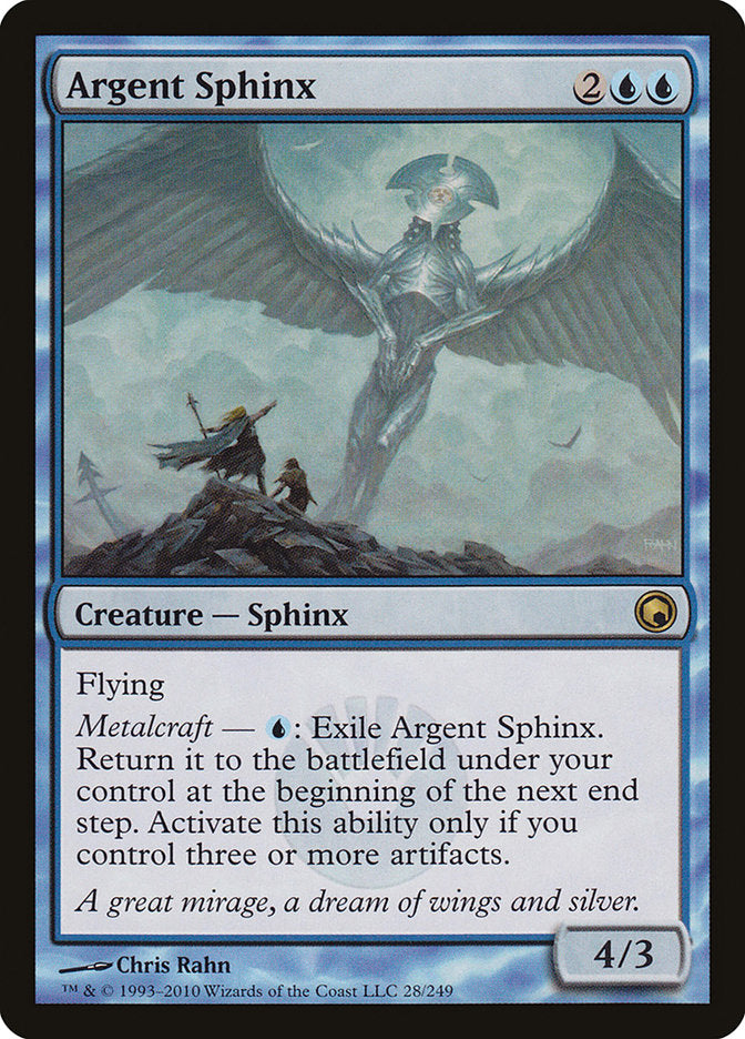 Argent Sphinx [Scars of Mirrodin] | Silver Goblin