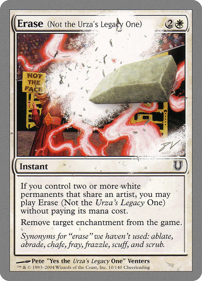 Erase (Not the Urza's Legacy One) [Unhinged] | Silver Goblin