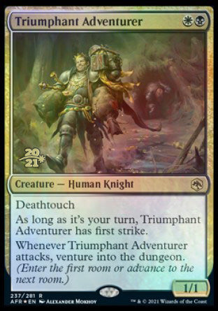 Triumphant Adventurer [Dungeons & Dragons: Adventures in the Forgotten Realms Prerelease Promos] | Silver Goblin