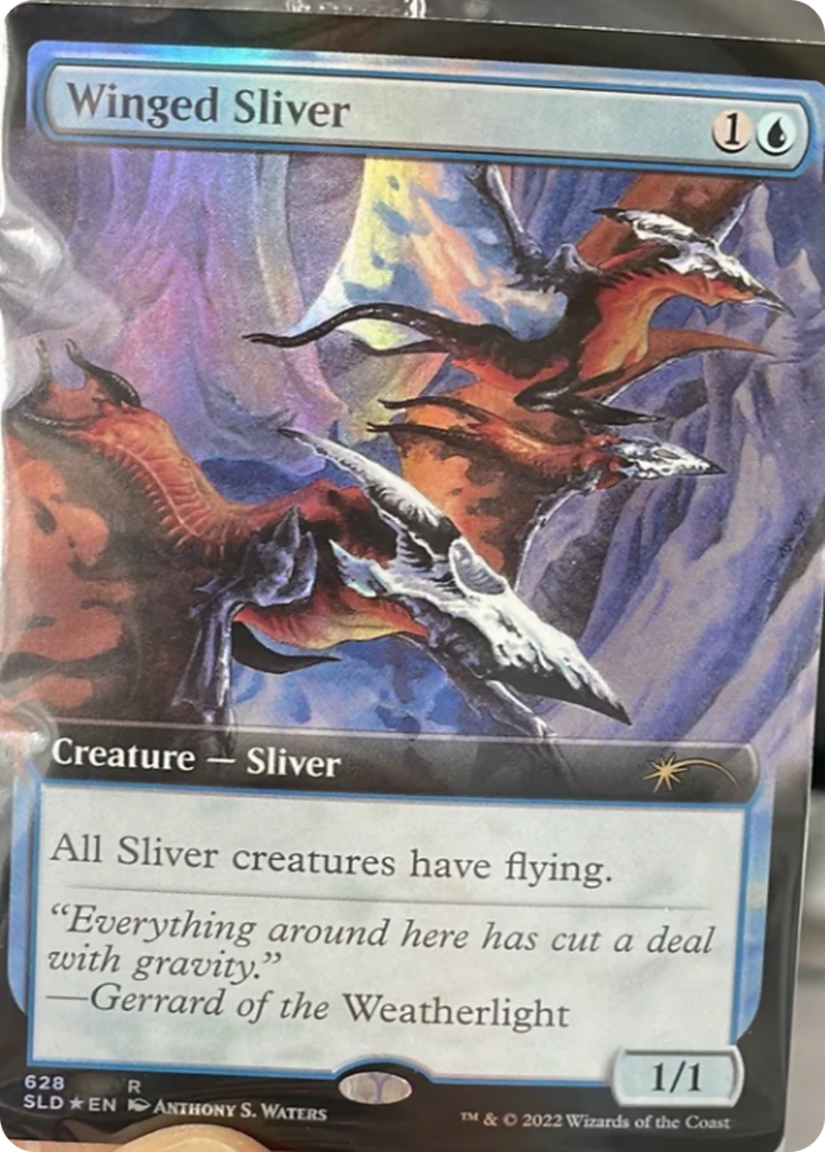 Winged Sliver (Extended Art) [Secret Lair Drop Promos] | Silver Goblin