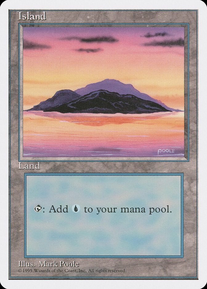 Island (Sunset / Signature on Right) [Fourth Edition] | Silver Goblin