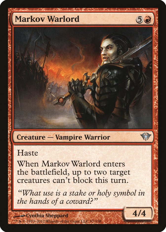 Markov Warlord [Dark Ascension] | Silver Goblin