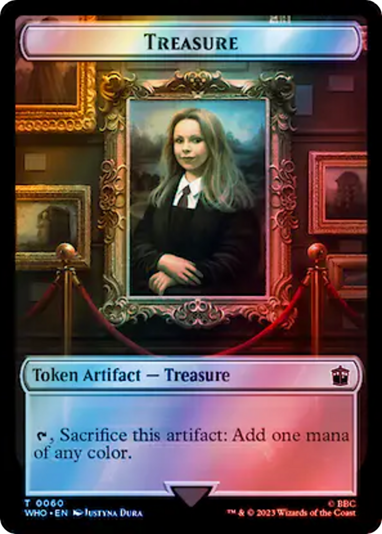 Fish // Treasure (0060) Double-Sided Token (Surge Foil) [Doctor Who Tokens] | Silver Goblin
