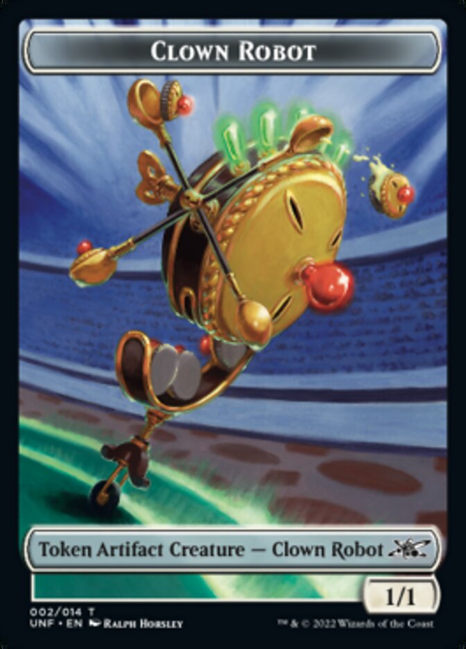 Clown Robot (002) Token [Unfinity Tokens] | Silver Goblin