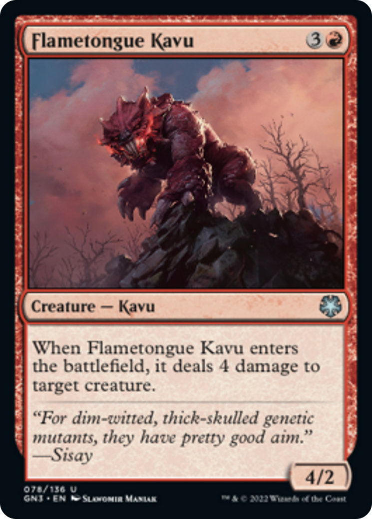 Flametongue Kavu [Game Night: Free-for-All] | Silver Goblin