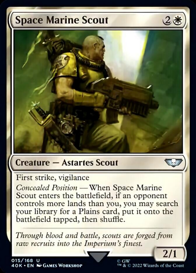 Space Marine Scout (Surge Foil) [Warhammer 40,000] | Silver Goblin