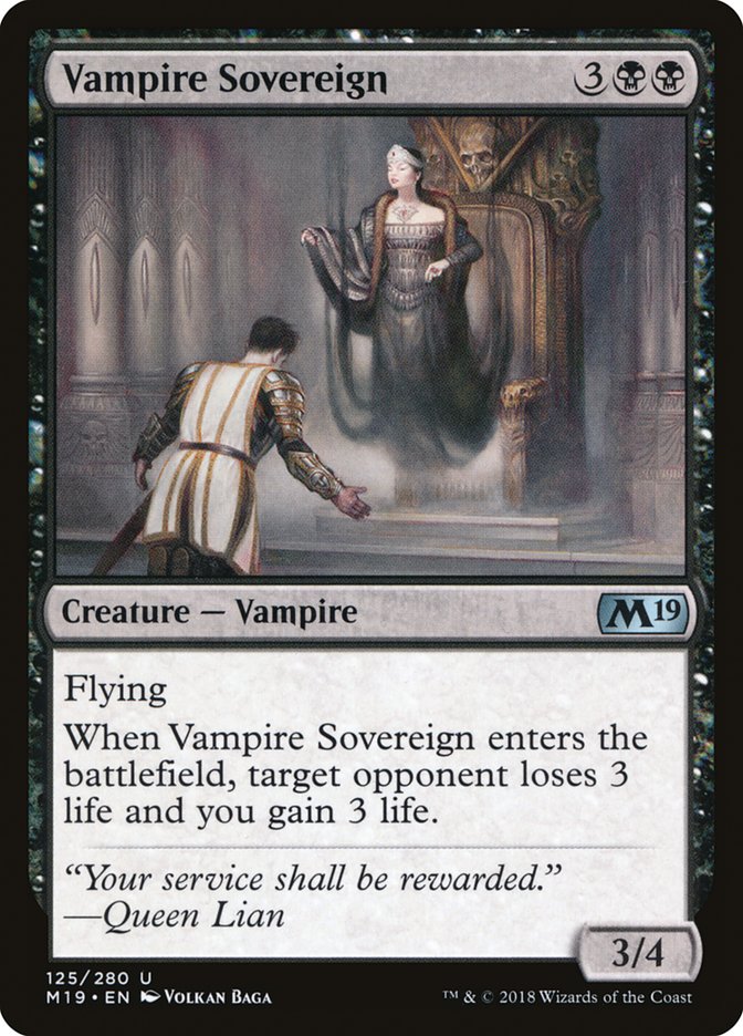 Vampire Sovereign [Core Set 2019] | Silver Goblin