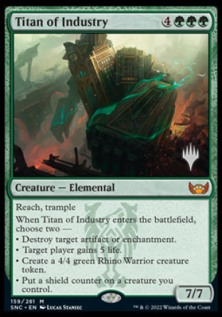 Titan of Industry (Promo Pack) [Streets of New Capenna Promos] | Silver Goblin