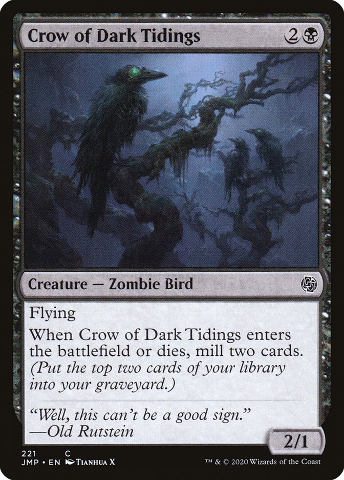 Crow of Dark Tidings [Jumpstart] | Silver Goblin