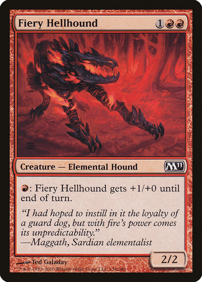 Fiery Hellhound [Magic 2011] | Silver Goblin