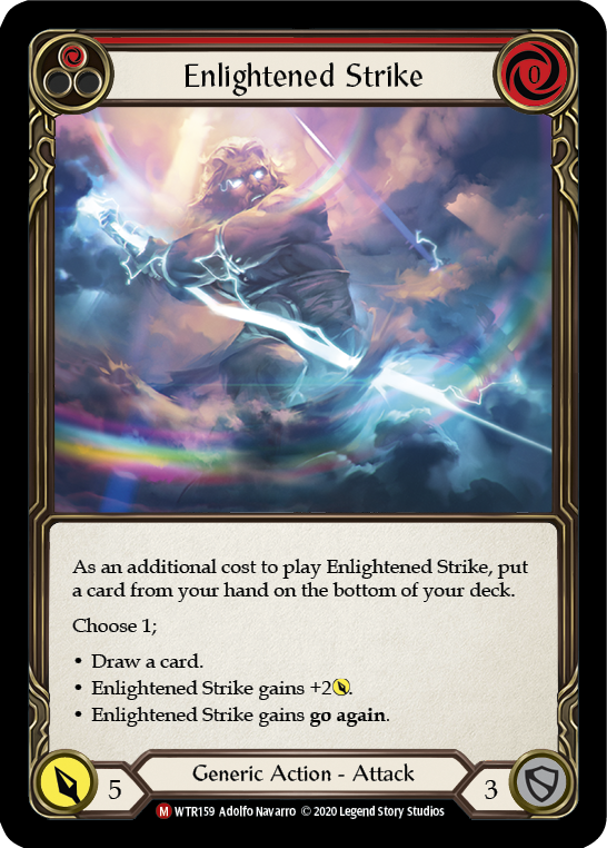 Enlightened Strike [U-WTR159] (Welcome to Rathe Unlimited)  Unlimited Rainbow Foil | Silver Goblin