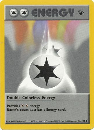 Double Colorless Energy (96/102) (Shadowless) [Base Set 1st Edition] | Silver Goblin