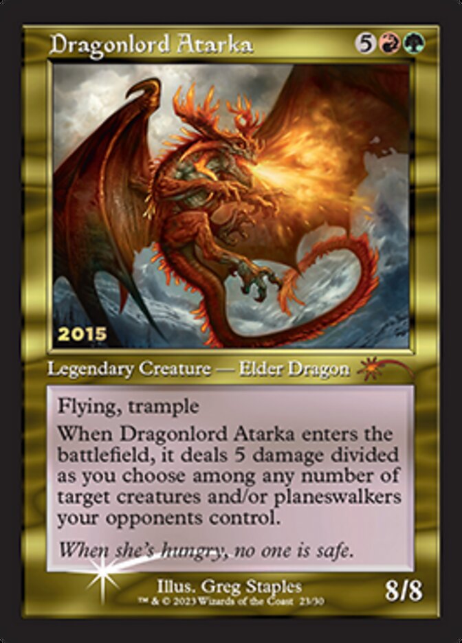 Dragonlord Atarka [30th Anniversary Promos] | Silver Goblin
