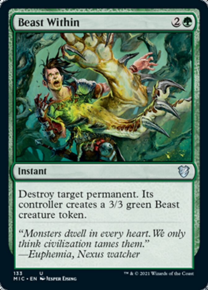 Beast Within [Innistrad: Midnight Hunt Commander] | Silver Goblin