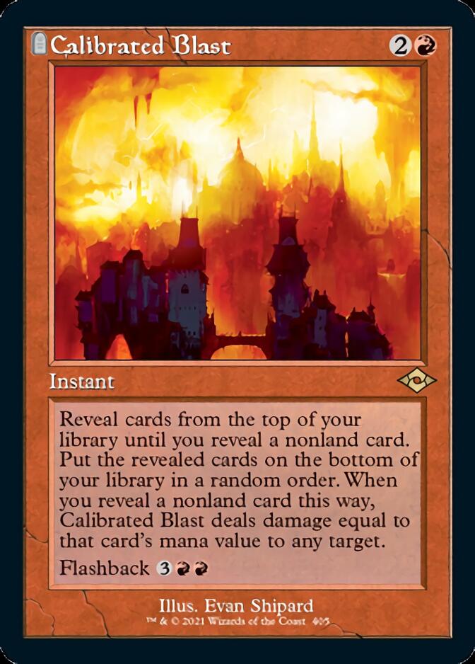 Calibrated Blast (Retro Foil Etched) [Modern Horizons 2] | Silver Goblin