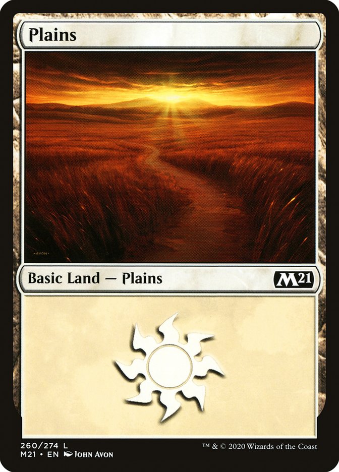 Plains (260) [Core Set 2021] | Silver Goblin