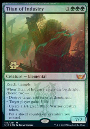 Titan of Industry [Streets of New Capenna Prerelease Promos] | Silver Goblin